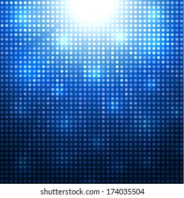 Abstract blue shiny background