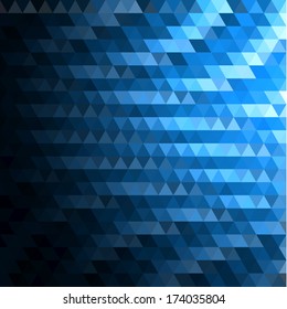 Abstract blue shiny background