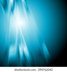 Abstract blue shiny elegant background. Vector design