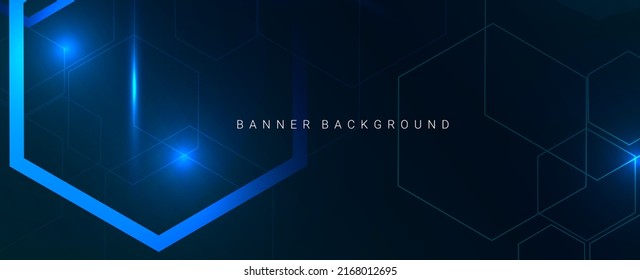 Abstract blue shiny lines design dynamic modern graphic banner