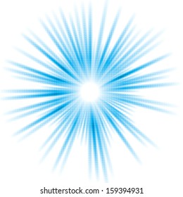 Abstrakter blauer, glänzender Vektorhintergrund