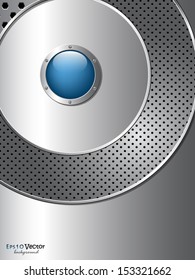 Abstract blue and silver background