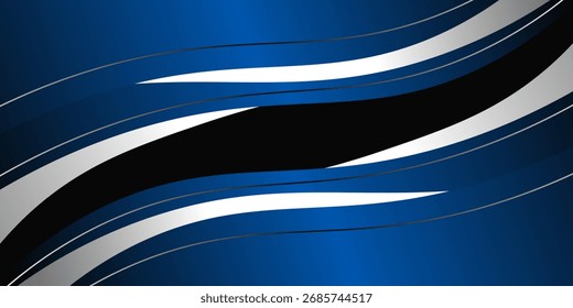 Abstractas curvas azules y plateadas con líneas plateadas sobre fondo de malla de acero oscuro. con espacio libre para el diseño. concepto de innovación de tecnología moderna background.eps	