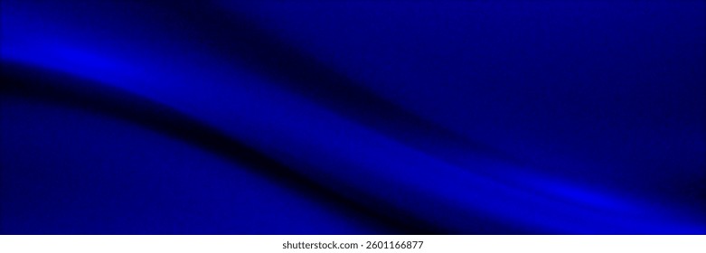 Abstract blue silver wave background for design. Light waves, wavy lines. Ombre gradient. Rough rough brushed metallic effect