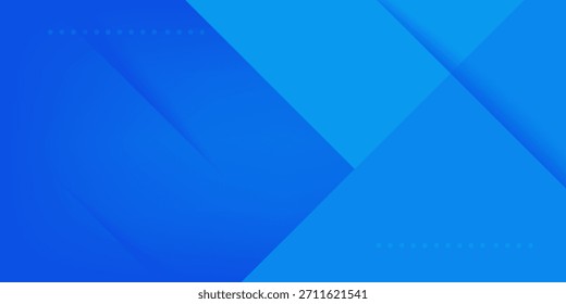 Abstrakter, blauer, einfacher Hintergrund mit geometrischen grafischen Elementen für Poster, Flyer, digitale Tafel und Konzeptdesign. EPS10-Vektor