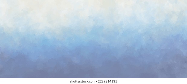 Resumen de fondo vectorial de arte del cielo azul. Cielo, nubes y tormenta. Diseño de la colección de decoración marina para interiores, folletos, póster, portada, banner. Pintura moderna a mano para el diseño interior.