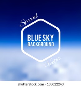 abstract blue sky background
