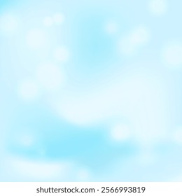 Abstract blue sky blurred gradient background, vector illustration