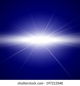 abstract blue sky and light ray pattern background (vector)