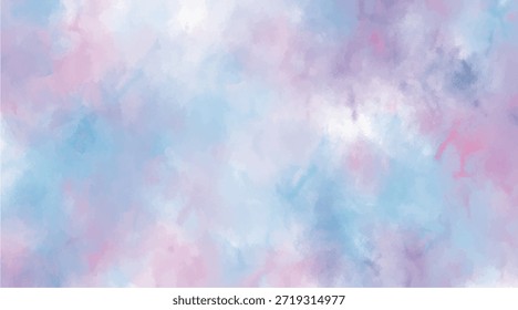 Abstract Blue Sky with Soft Clouds Background, Dreamy Atmospheric Sky Texture