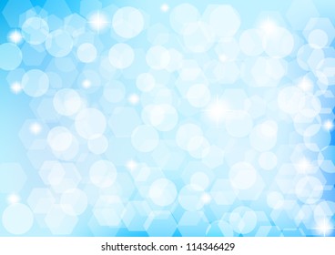 Abstract blue sky with stars vector