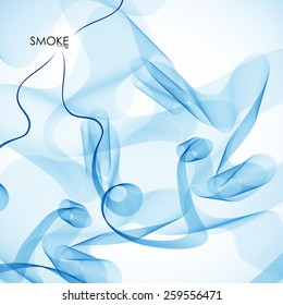 abstract blue Smoke