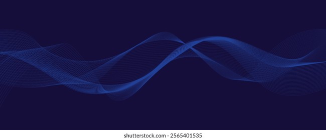 abstract blue smoke wave background.