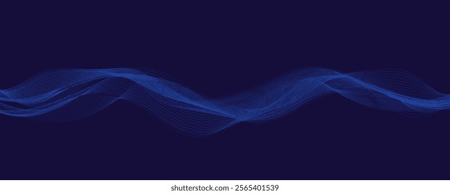 abstract blue smoke wave background.
