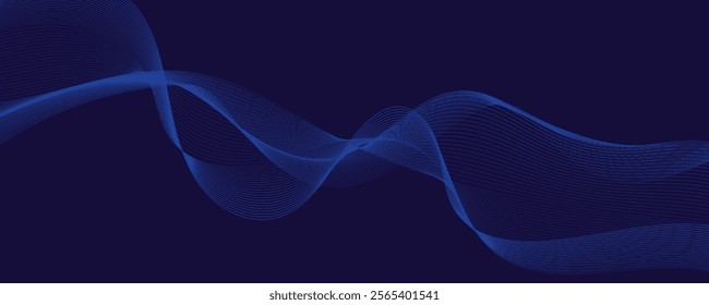 abstract blue smoke wave background.