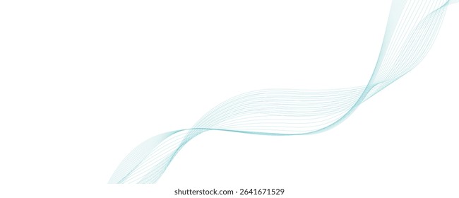 Abstract blue smoke wave vector background