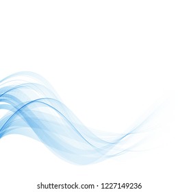 
Abstract blue smoky wave vector. Design element