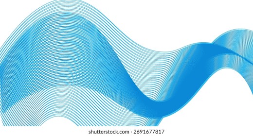 Abstract blue smooth flowing wave background,vector illustration design in eps 10.
