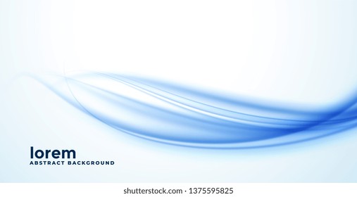 abstract blue smooth wave background