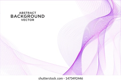 Abstract blue smooth wave background vector.  EPS10 Vector illustration