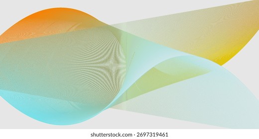 Abstract blue smooth wave on a white background. Dynamic sound wave. Design element. Vector illustration.