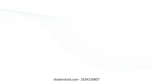 Abstract blue smooth waves on white background. Dynamic sound waves. Design elements. eps10