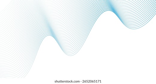 Ondas suaves azuis abstratas sobre fundo branco. arte moderna dinâmica simples bom conceito textura luz criativa