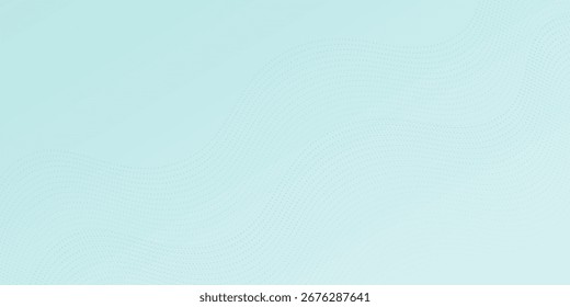 Abstract blue smooth waves on white background soft line dot shpae flowing wihte curve digital pattern graphic nice