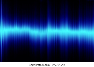 Abstract Blue Sound Wave Vector Background