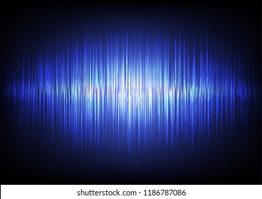 abstract blue sound waves background