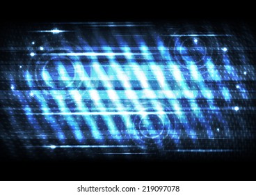 Abstract blue space background.