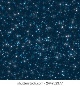 abstract blue space cosmic constellation star background