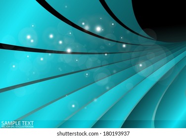 Abstract blue space vector background template - Blue space distant planet background  illustration