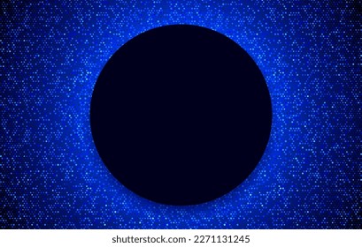 Abstract Blue Sparkle Disco Light Background