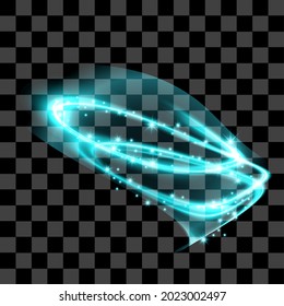Abstract blue special effect line art glow shiny graphic resource collection