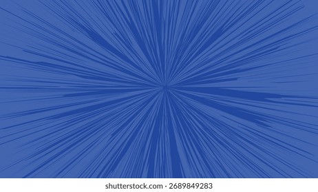 Fondo de líneas de velocidad azul abstracto