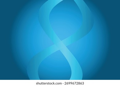 Abstrakte blaue Kugel mit fließenden, sich kreuzenden Linien, die Technologie und Konnektivität nahe legen.