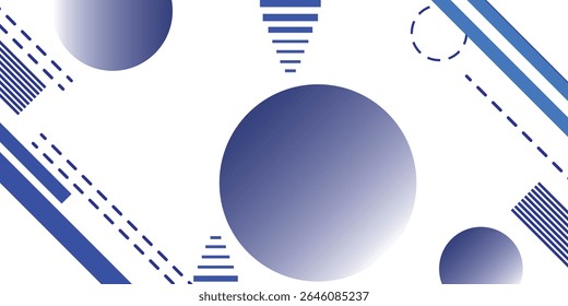 Esfera azul abstrata com linhas geométricas em um fundo branco limpo vektor eps10