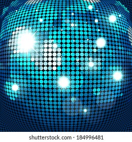 Abstract blue sphere. Vector EPS10.