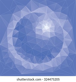 Abstract blue sphere vector illustration.