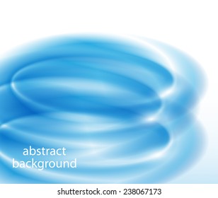 Abstract blue spiral