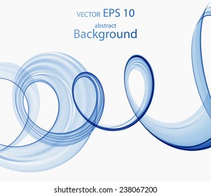 Abstract blue spiral