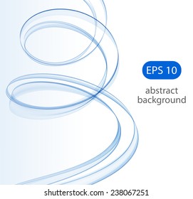 Abstract blue spiral