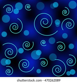 abstract blue spiral background