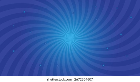 Abstrakte blaue Spiralpunkte Hintergrund Pop Art Design-Vorlage
