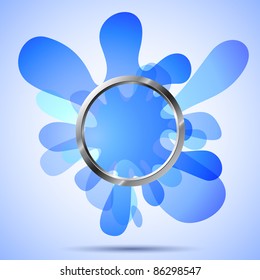 Abstract blue splash