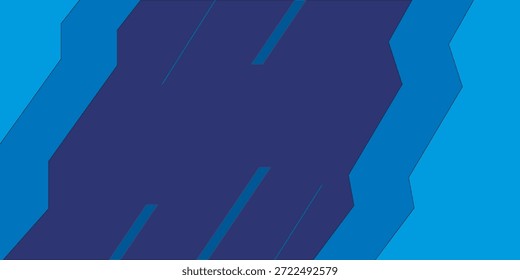 abstrakter blauer Sporthintergrund mit Pfeilform und Geschwindigkeitseffekt, moderne Technik Konzept Tapete.