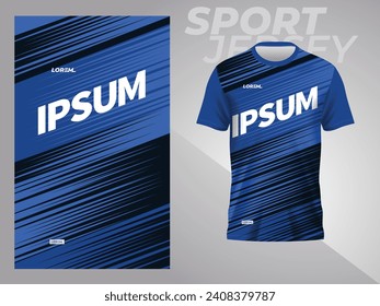 abstract blue sports jersey for football soccer racing gaming motocross running 