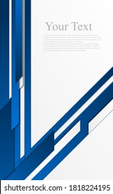 abstract blue square blend theme cover design