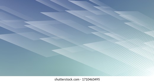  Abstract Blue Square Blurred Background with Digital Technology Theme